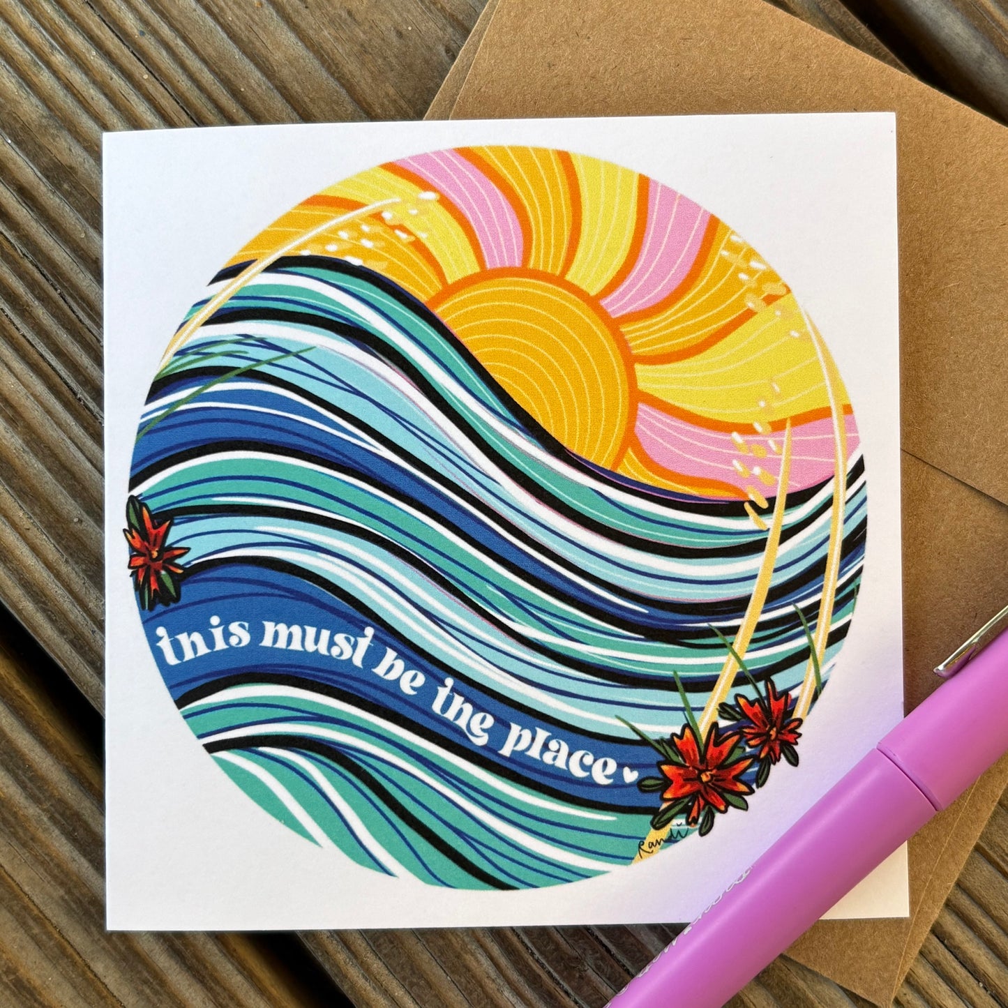greeting card - this must be the place