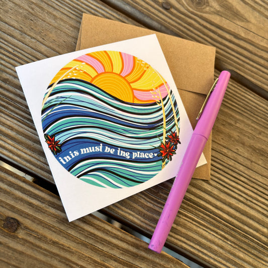 greeting card - this must be the place