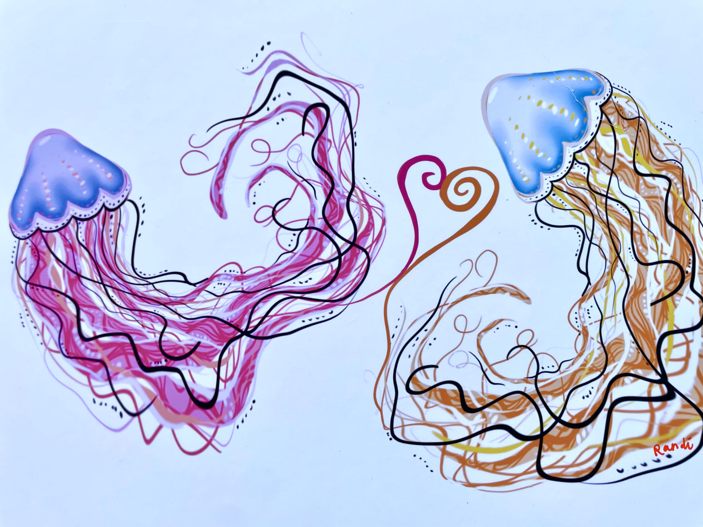 jellyfriends - archival print