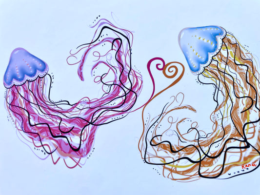 jellyfriends - archival print