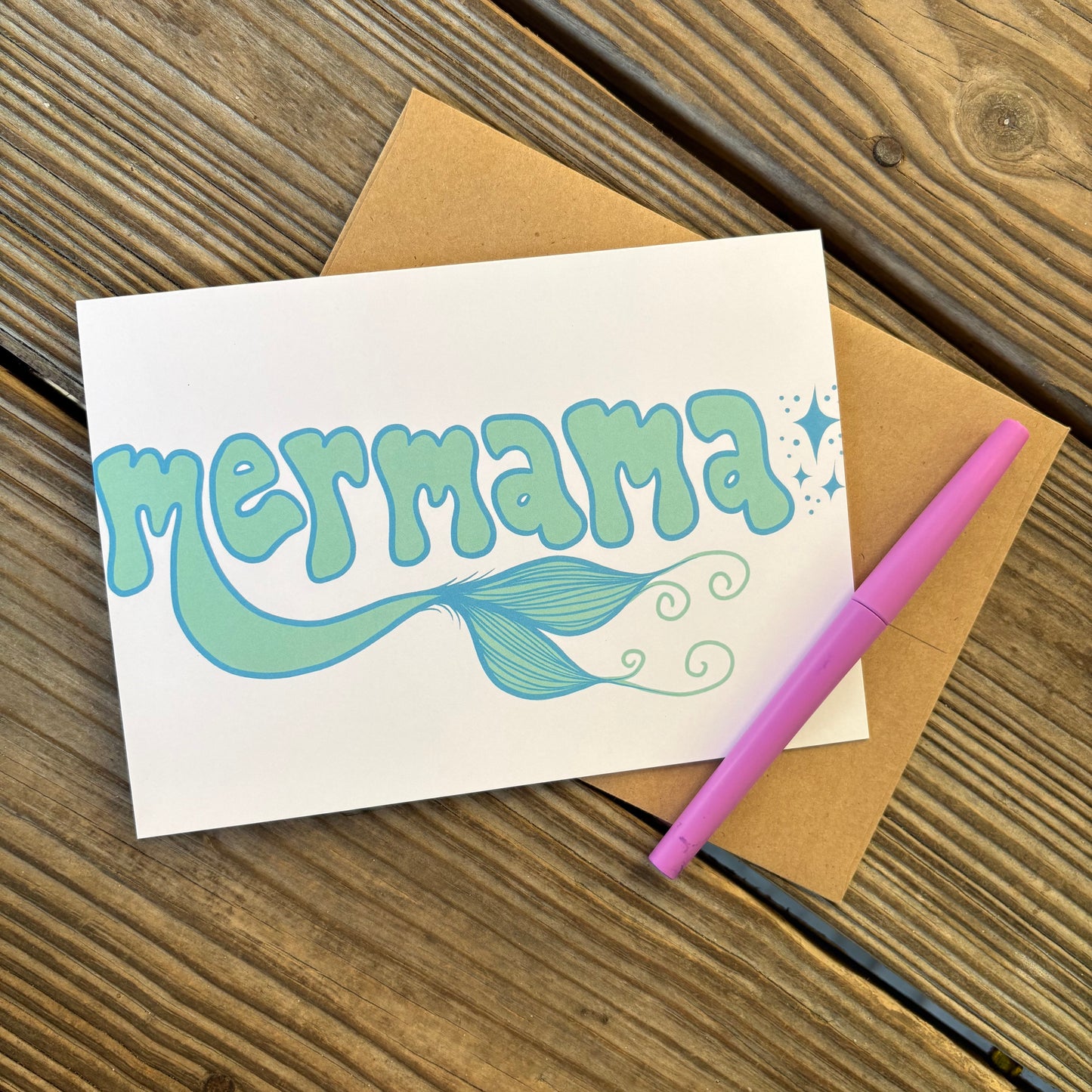 greeting card - mermama