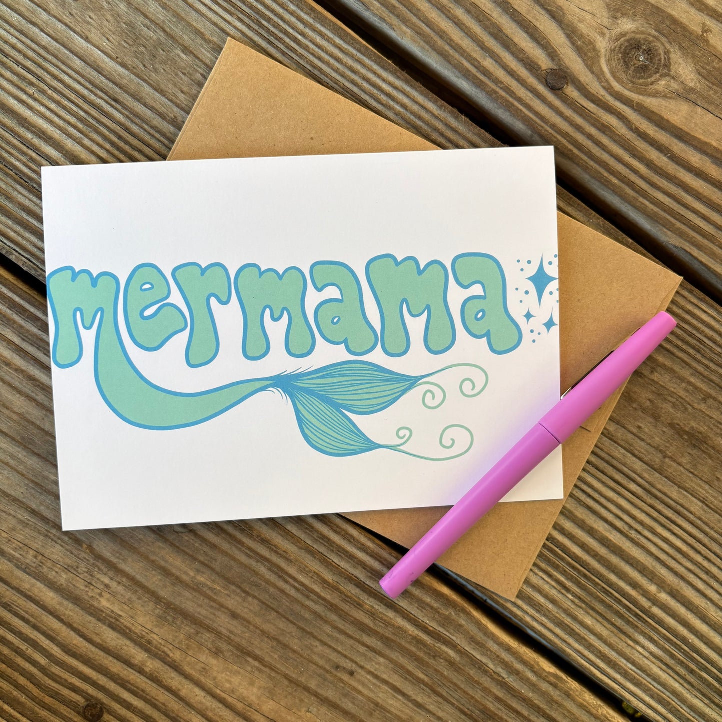 greeting card - mermama