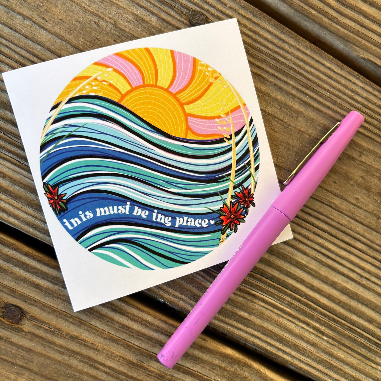 greeting card - this must be the place