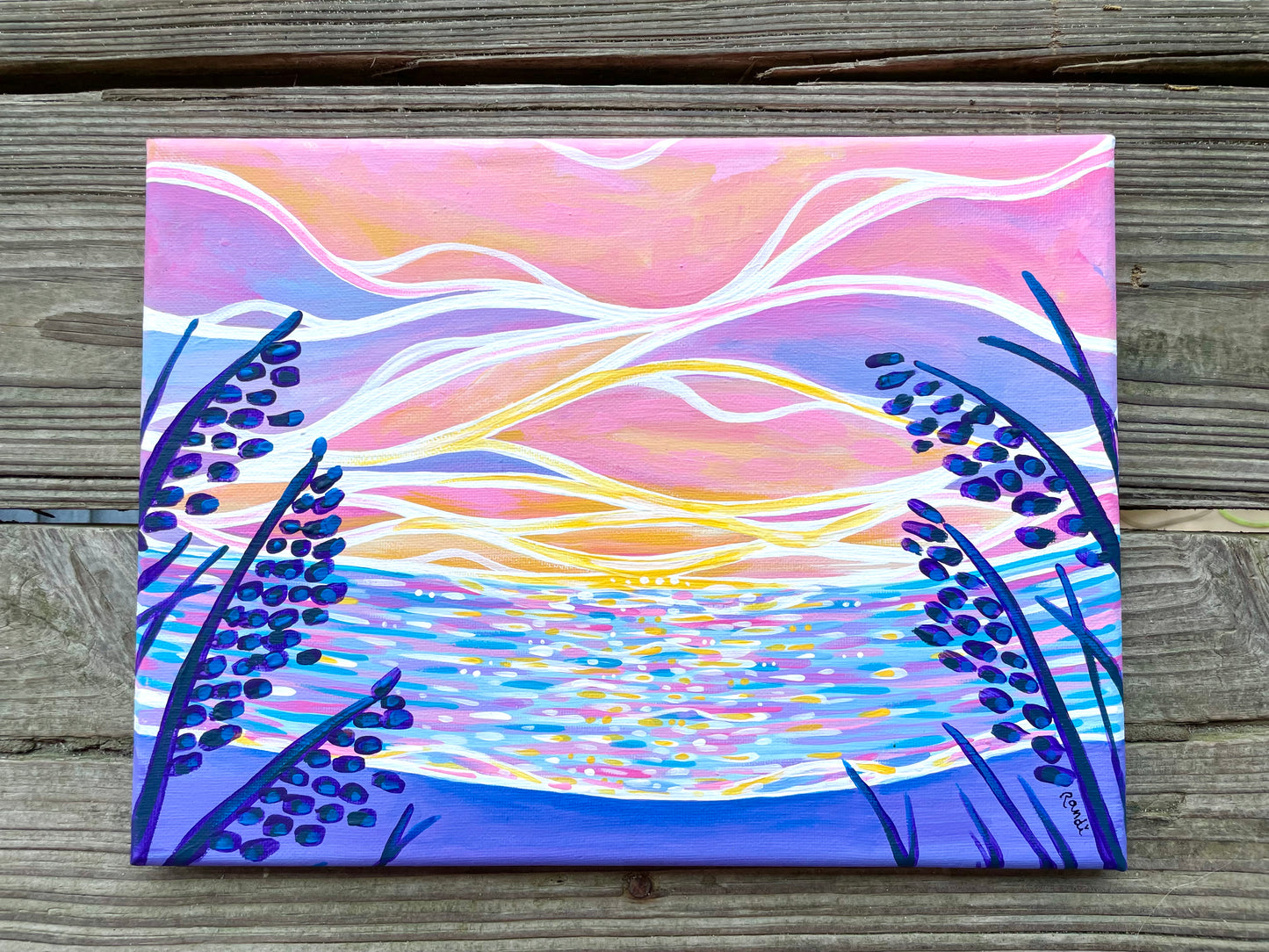 technicolor sunrise - original painting