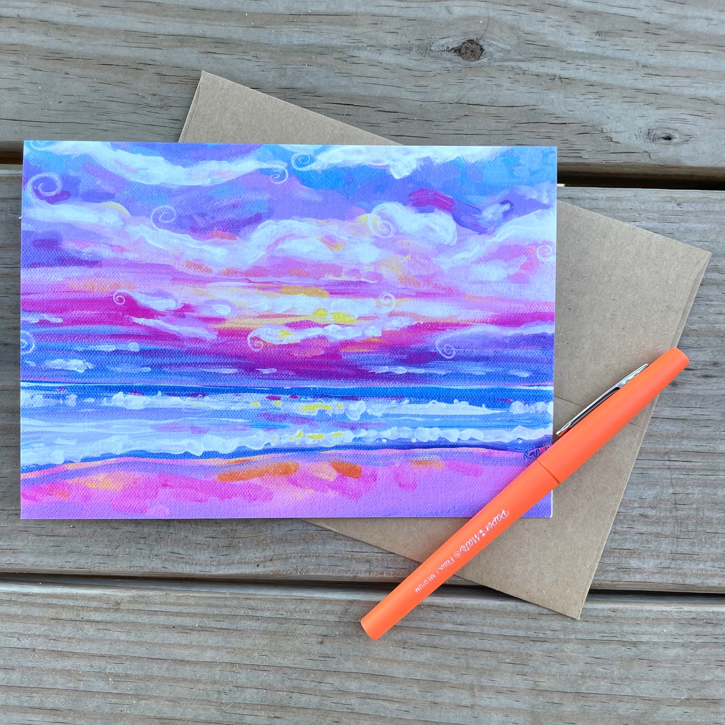 greeting card - mornings in rodanthe