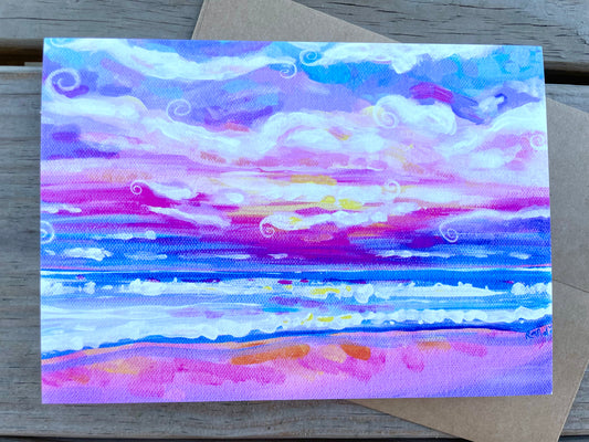 greeting card - mornings in rodanthe