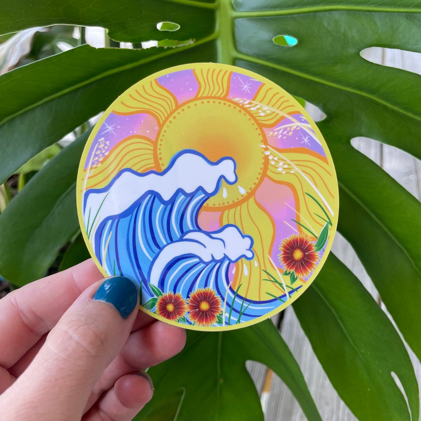 “paradise on earth” vinyl sticker