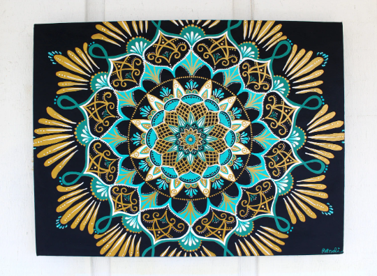 celestial splendor - original mandala painting