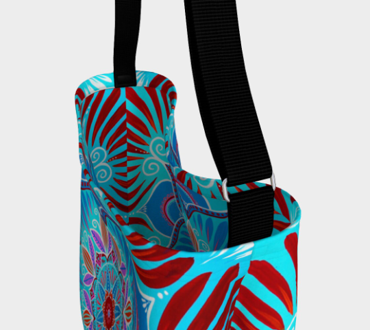 smile meditation tote bag - mandala bag