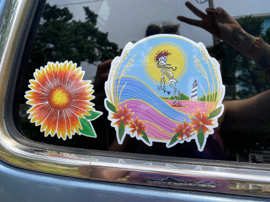 vinyl sticker - jobell flower