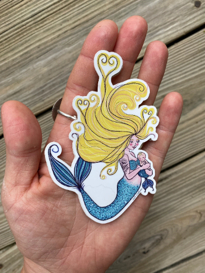 vinyl sticker - mermama