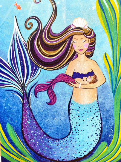 blank greeting card - mermama