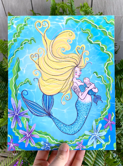 mermama - archival print