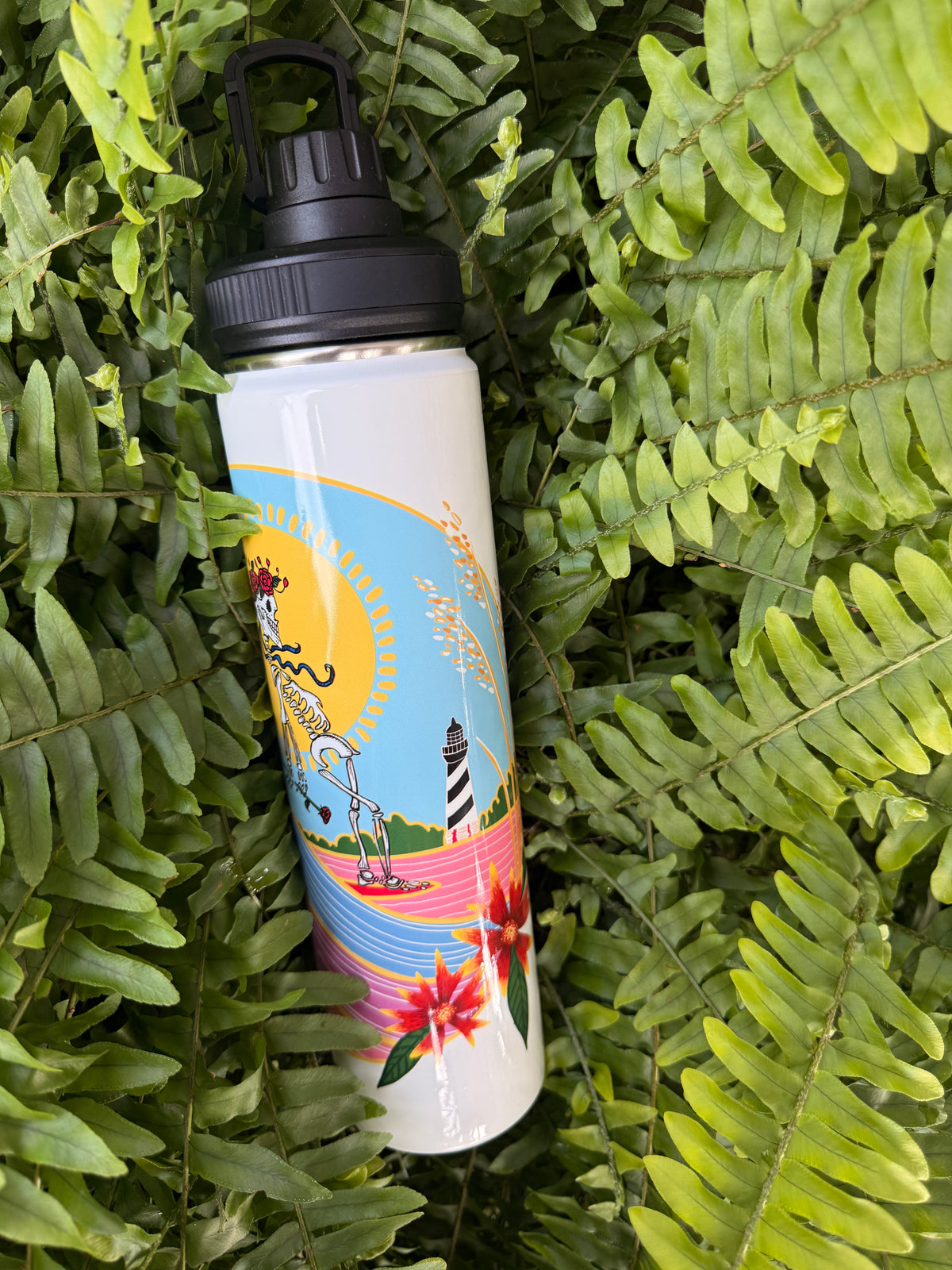 bertha surfs stainless steel water bottle
