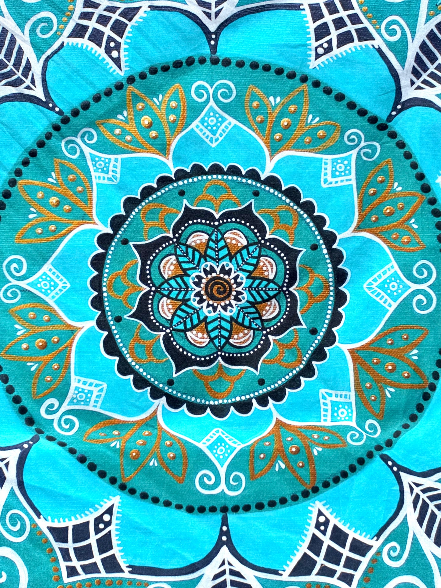 oceanic opulence bandana - silk/cotton mandala bandana