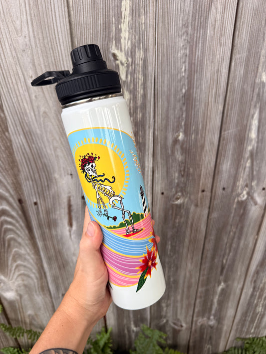 bertha surfs stainless steel water bottle
