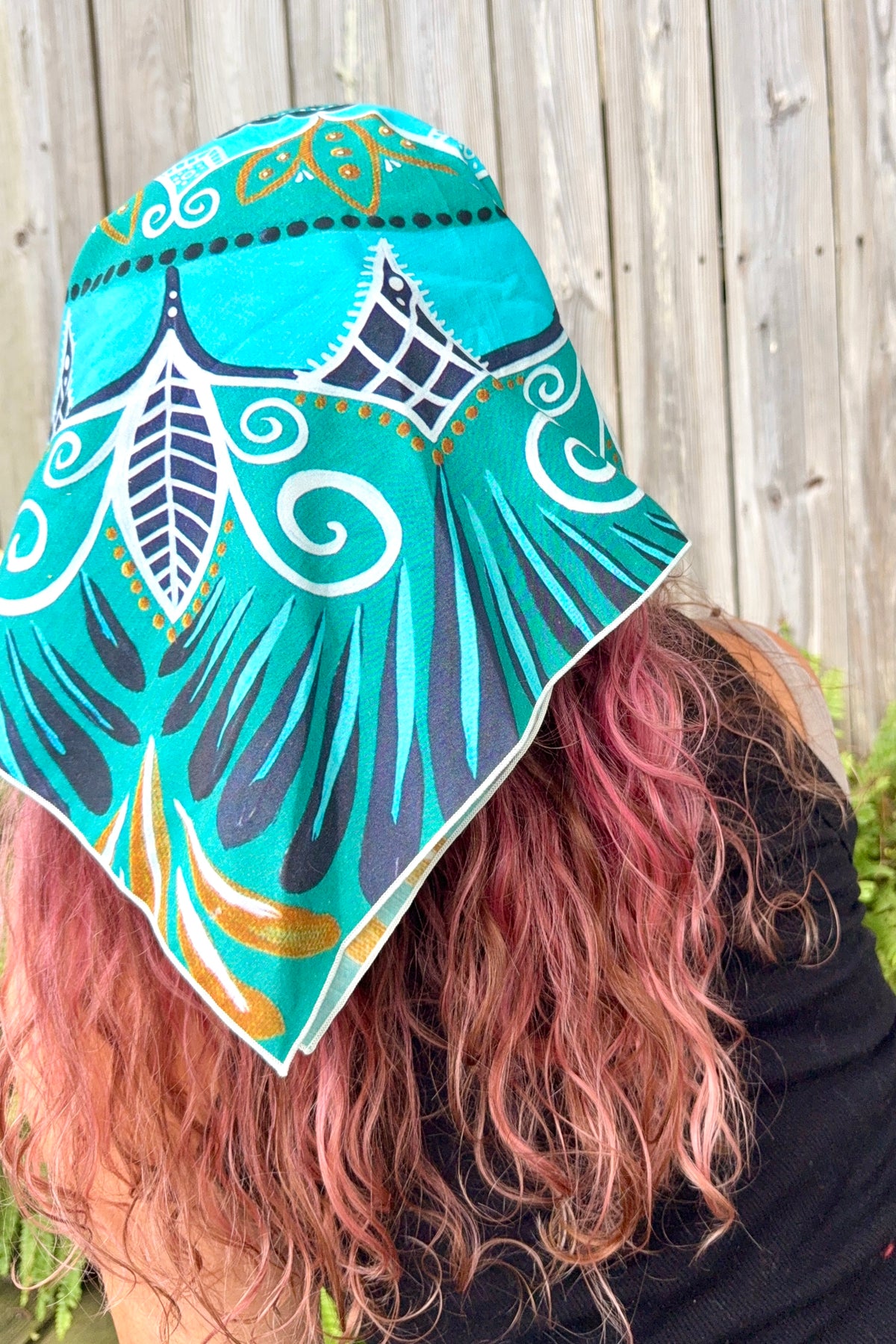 oceanic opulence bandana - silk/cotton mandala bandana