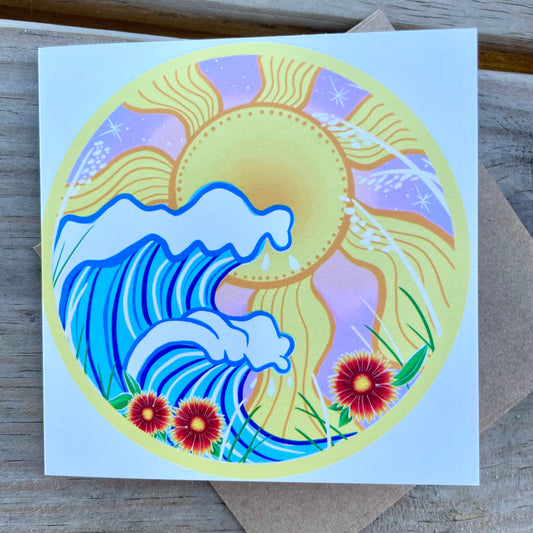 greeting card - paradise on earth