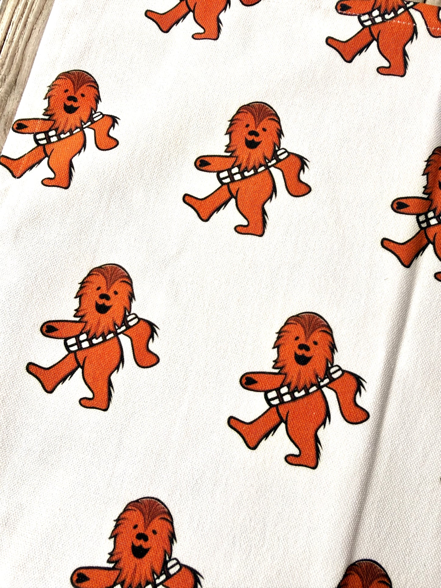 tea towel - dancing chewie - organic cotton linen hemp