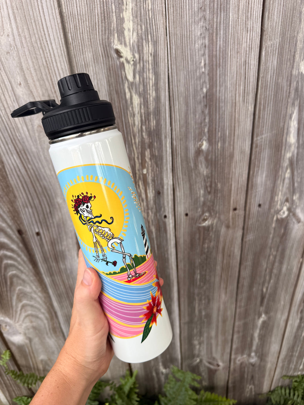 bertha surfs stainless steel water bottle