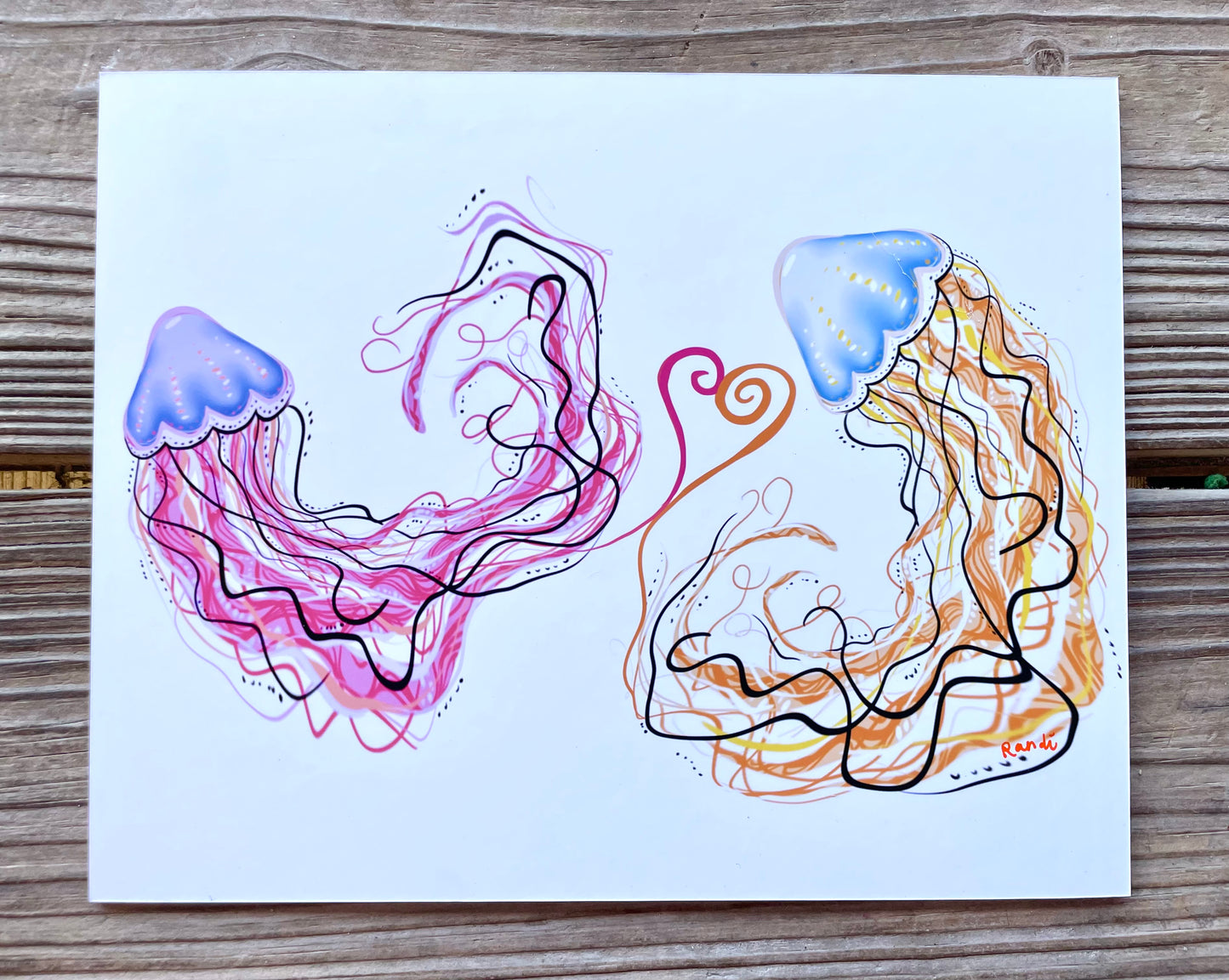 jellyfriends - archival print