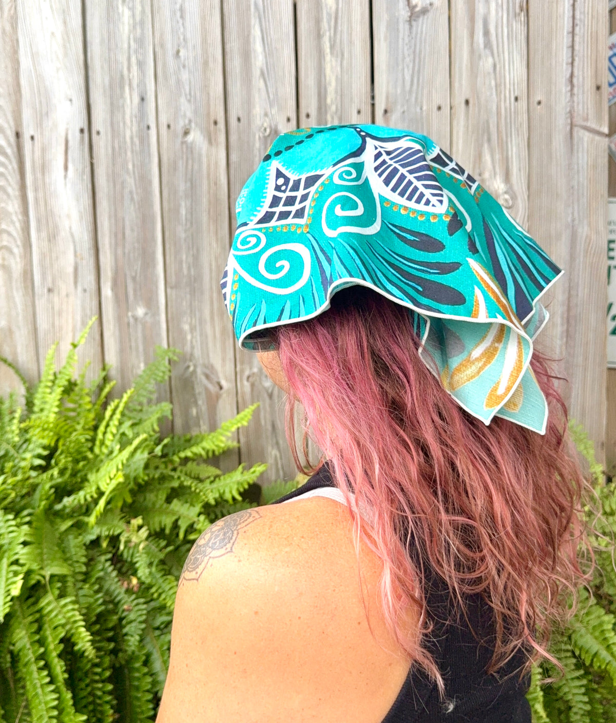 oceanic opulence bandana - silk/cotton mandala bandana