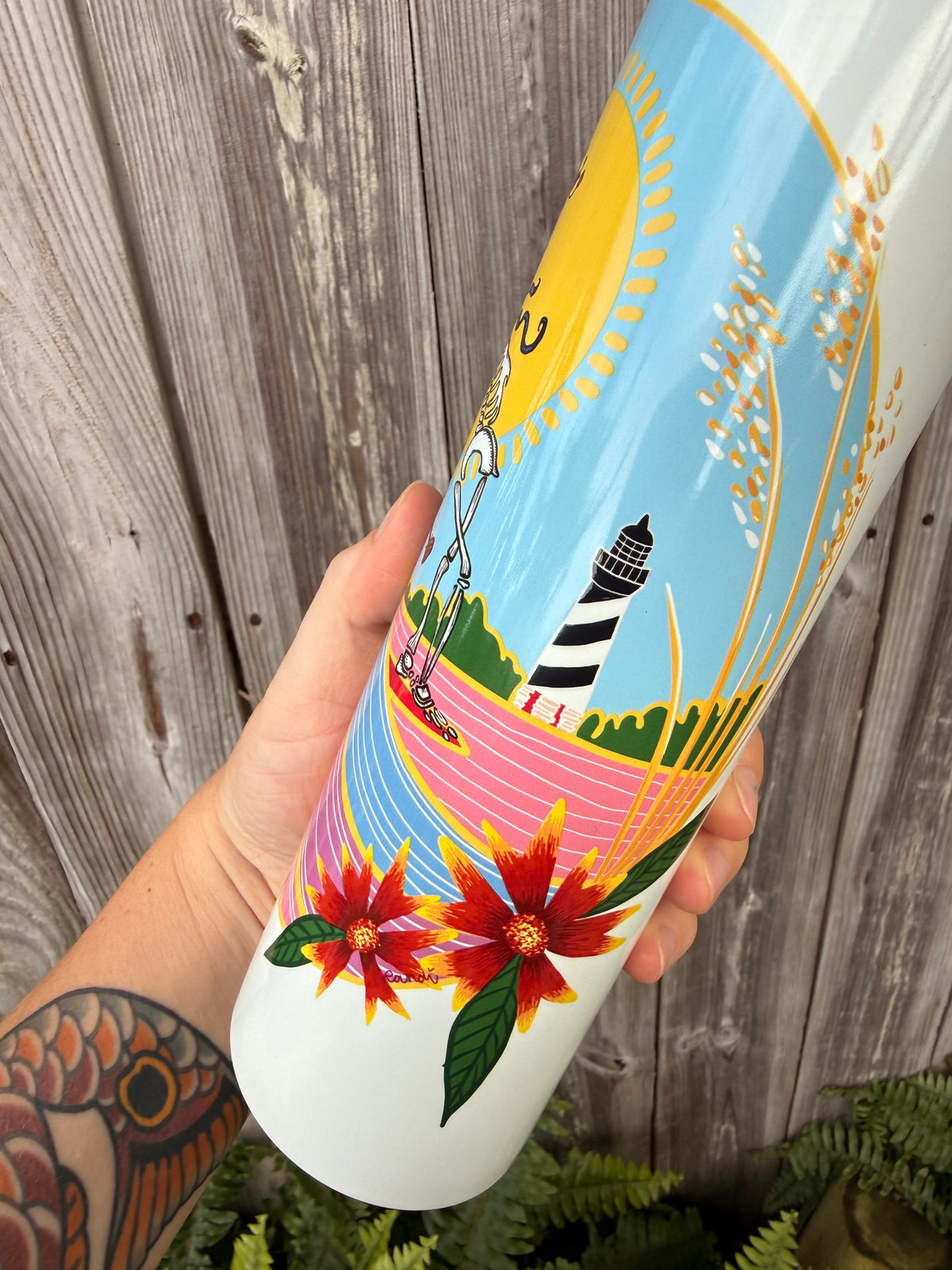 bertha surfs stainless steel water bottle