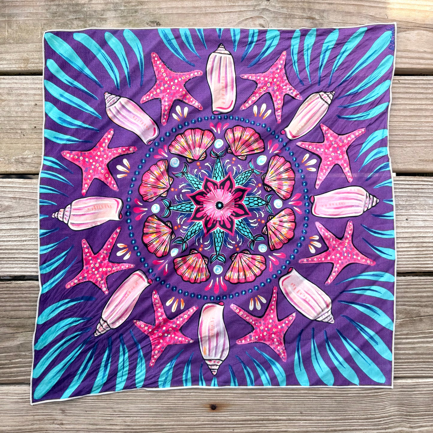 mermaid mandala bandana - silk/cotton mandala bandana (Copy)