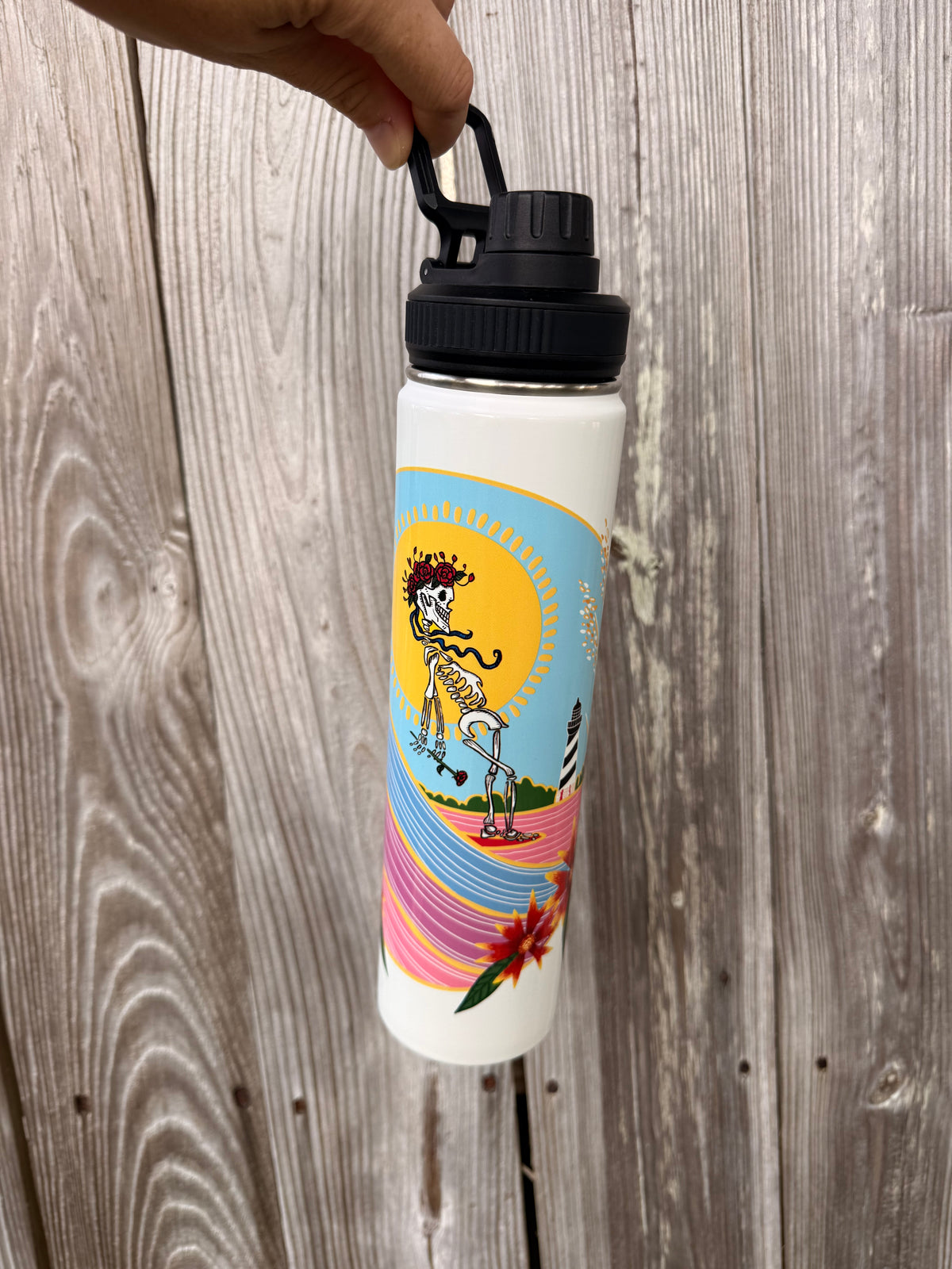 bertha surfs stainless steel water bottle