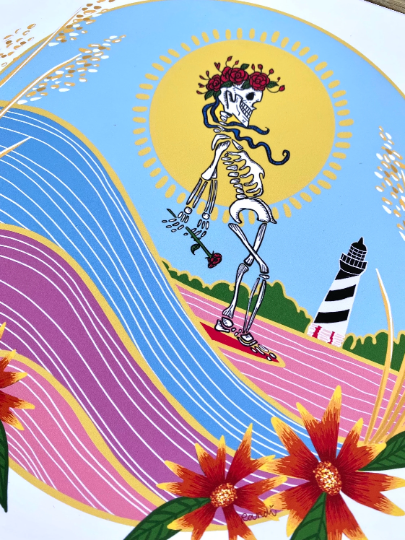 bertha surfs - archival print