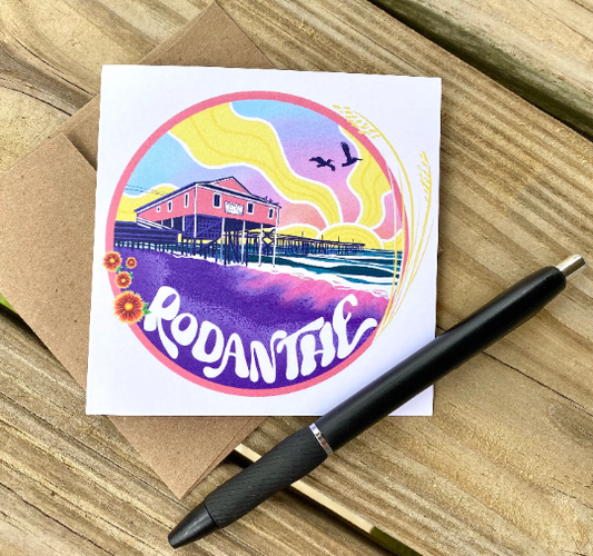 blank greeting card - greetings from rodanthe